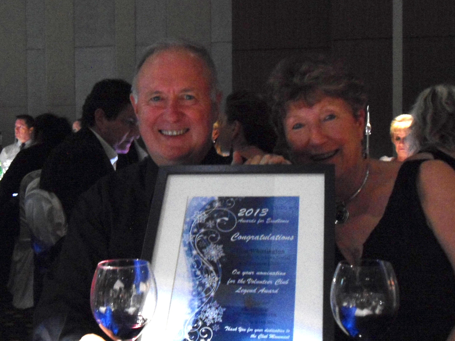 Don and Ruth with certificate